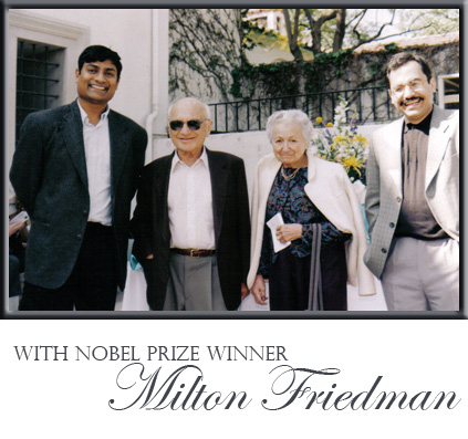 With Nobel Prize Winner Milton Friedman